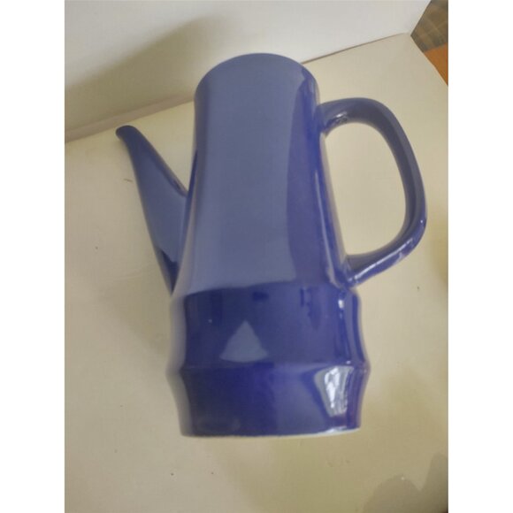 Vintage Cobalt Blue Ceramic Tea Pot by Casual Ceramics Japan 6 cup - Picture 11 of 15